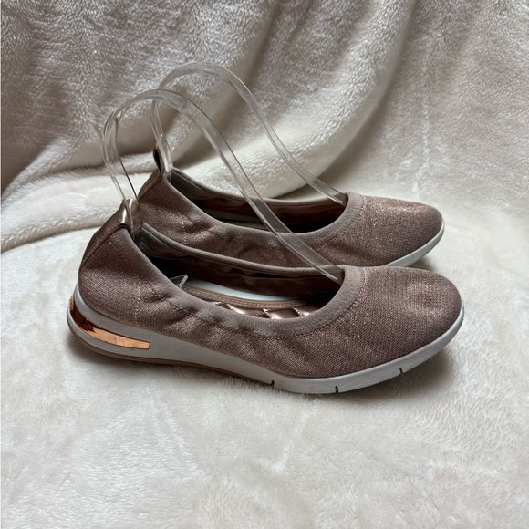 Michael Kors Upton Ballet Flats Rose Gold Size 7 - Picture 1 of 10